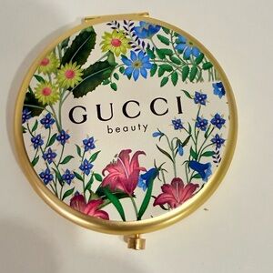 Gucci Beauty Floral Design Compact Mirror with Case